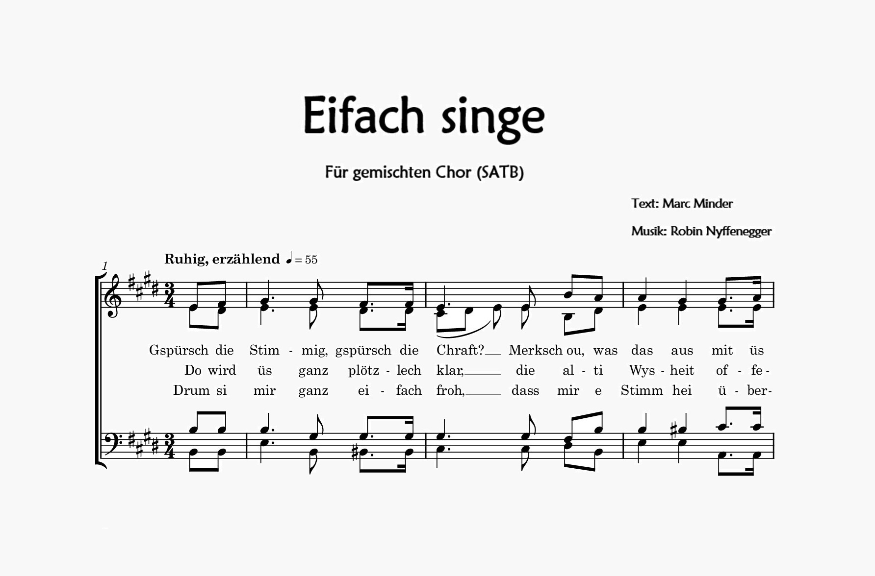 Eifach singe